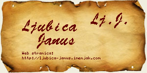 Ljubica Janus vizit kartica